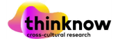 ThinkNow cross-cultural research logo with vibrant pink, orange, and yellow shapes behind bold black text.